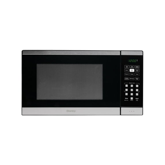 Danby 0.9 cu. ft. Countertop Microwave in Black and Stainless Steel (DBMW0925BBS)