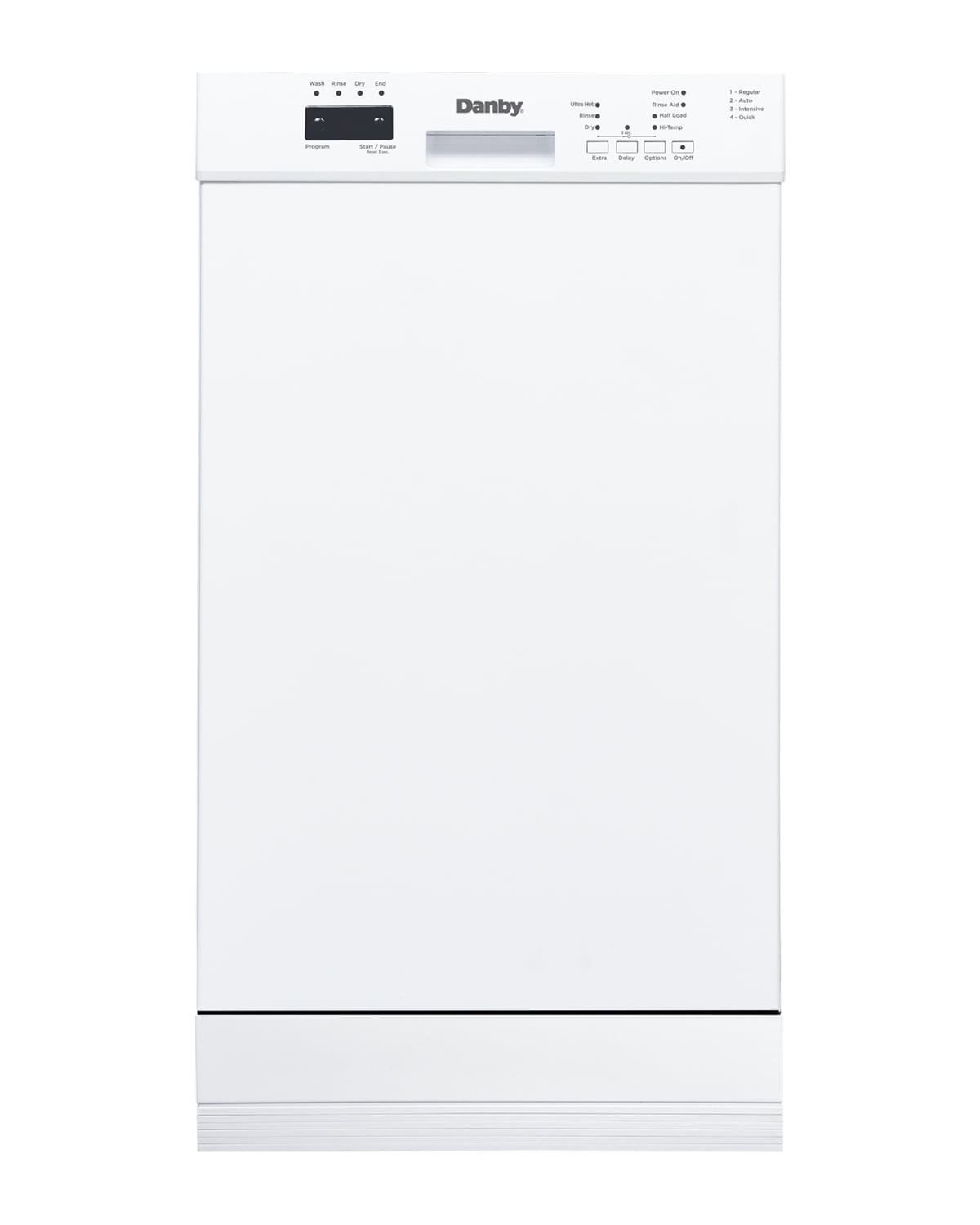 Danby 18" Wide Built-in Dishwasher in White (DDW18D1EW)