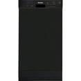 Danby 18 in. Builtin Dishwasher with Front Controls, Black