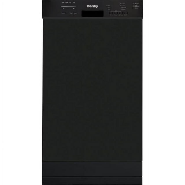 Danby 18 in. Builtin Dishwasher with Front Controls, Black