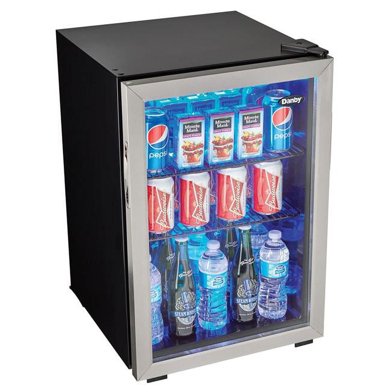 Danby 2.6 cu. ft. Stainless Steel Glass Door Beverage Cooler