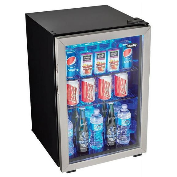 Danby 2.6 cu. ft. Free-Standing Beverage Center, Stainless Steel