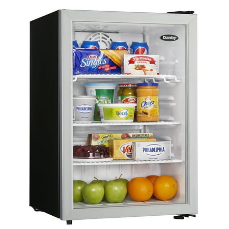 Danby - 2.6 Cu. Ft. Mini Fridge - Stainless steel look