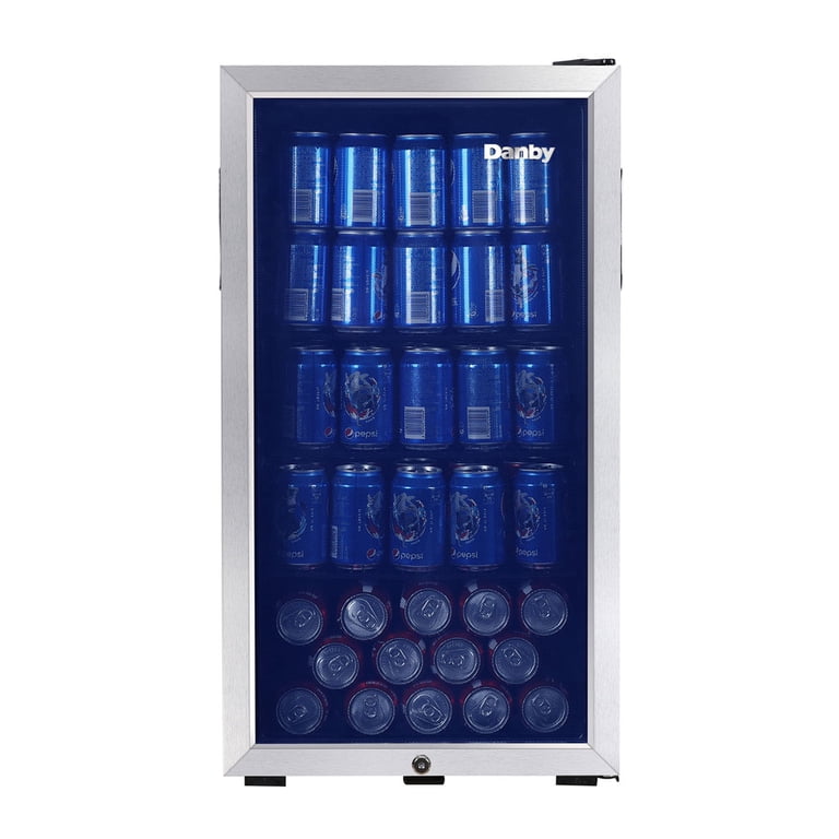 Danby 3.1 cu. ft. Mini Bar Fridge with Glass Door for Drinks