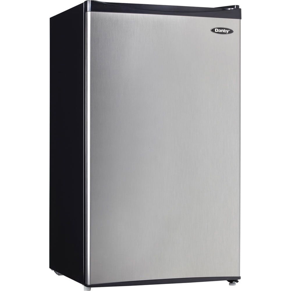 Danby 3.2 CF Compact Refrigerator - Black with Spotless Steel Door ...