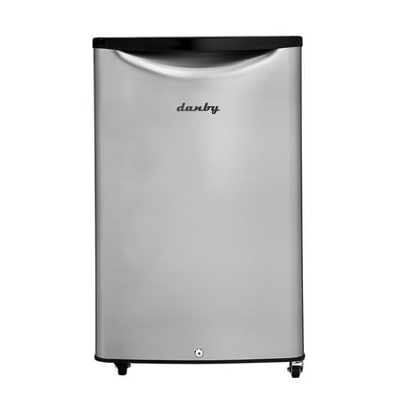 Danby - Contemporary Classic 4.4 Cu. Ft. Mini Fridge - Spotless steel