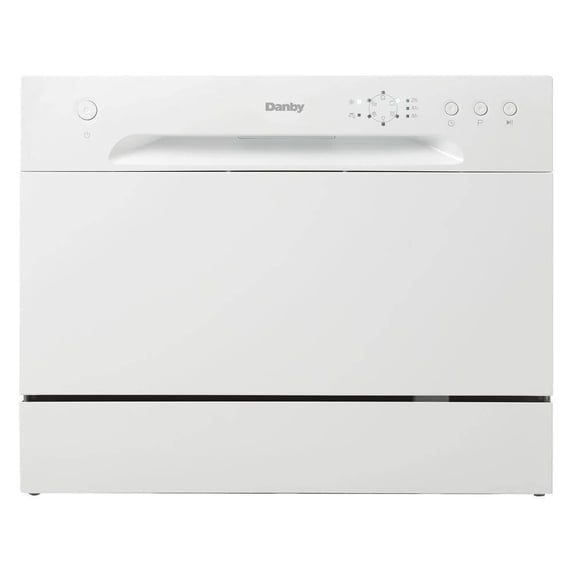 Danby 6 Place Setting Countertop Dishwasher in White (DDW621WDB)