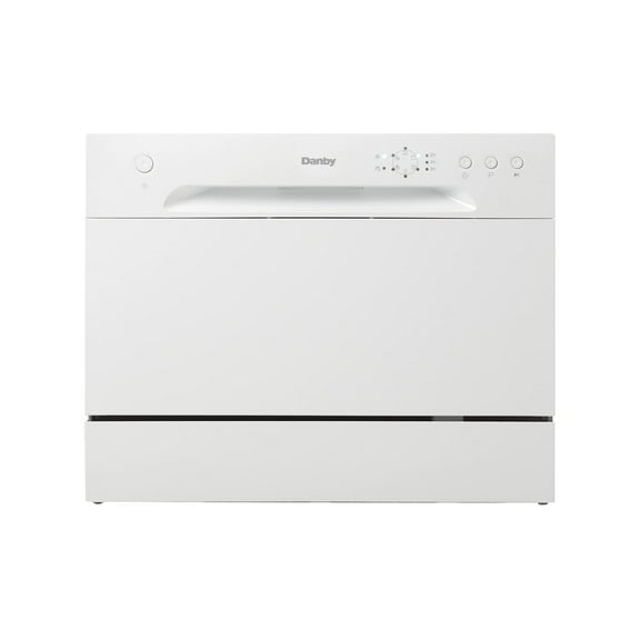 Danby 6 Place Setting Countertop Dishwasher in White (DDW621WDB)
