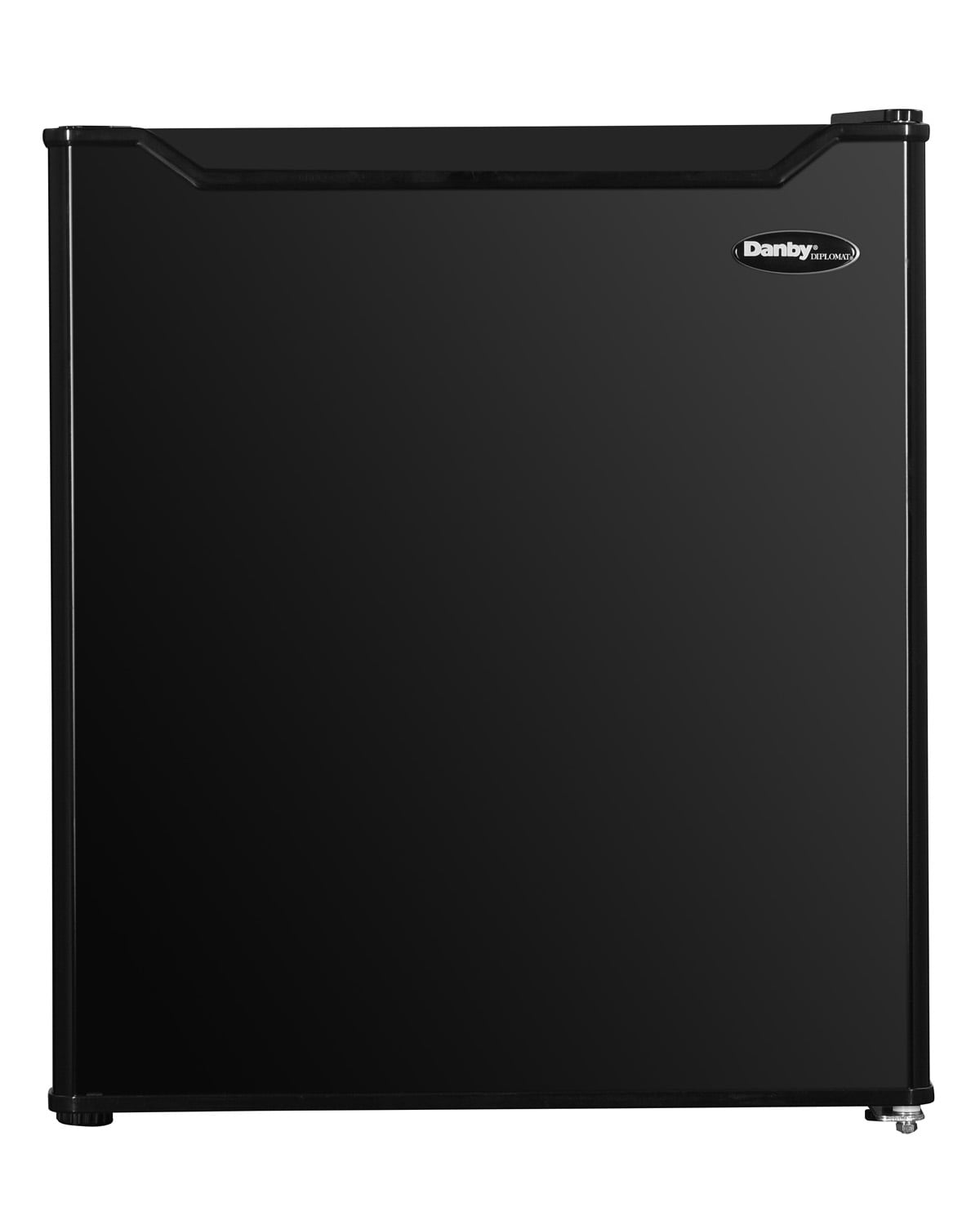 Black Compact Energy Star Mini Fridge with Reversible Door