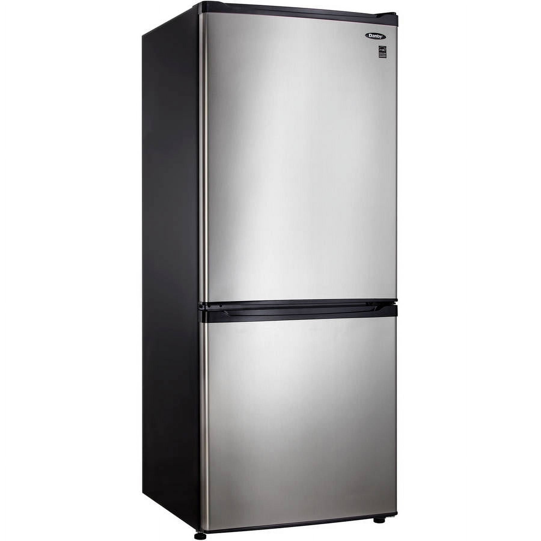 Danby DFF092C1BSLDB 9.2 Cubic Feet Apartment Size Refrigerator & Freezer, Steel
