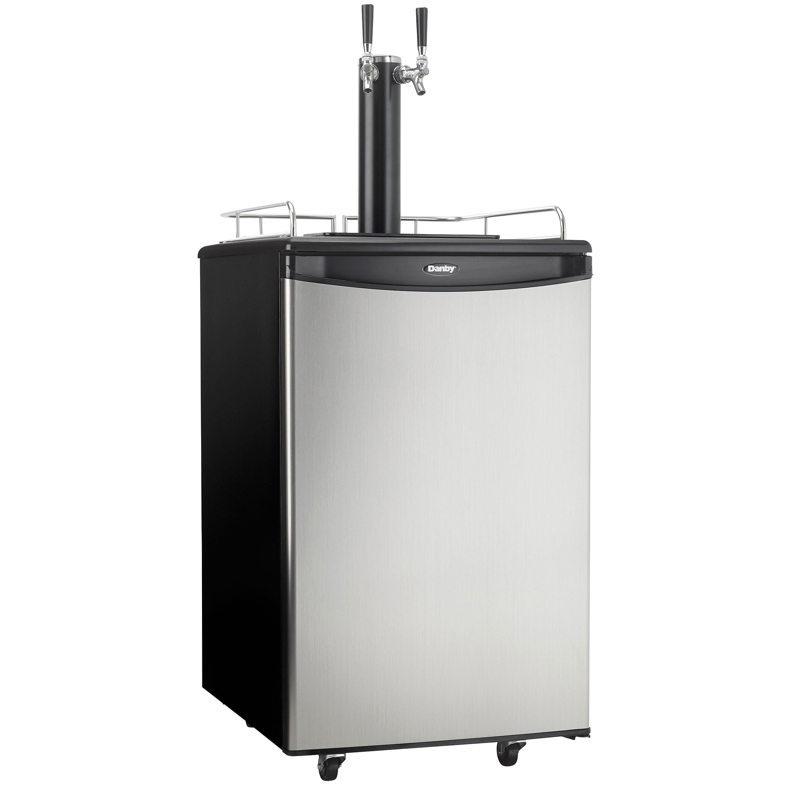 Danby DKC054A1BSL2DB 5.4 Cubic Foot Steel Double Tap DualTop Beer