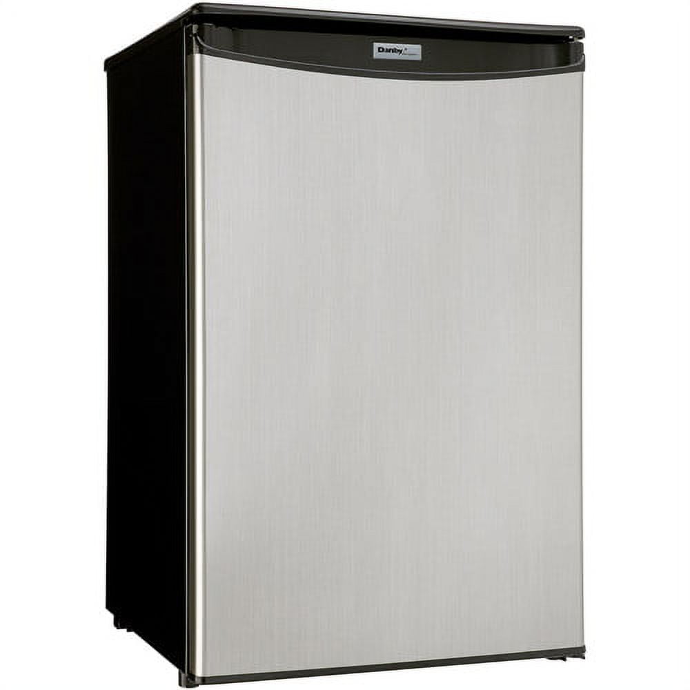 Danby Designer 4.4 cu ft Compact All Refrigerator, Spotless Silver ...