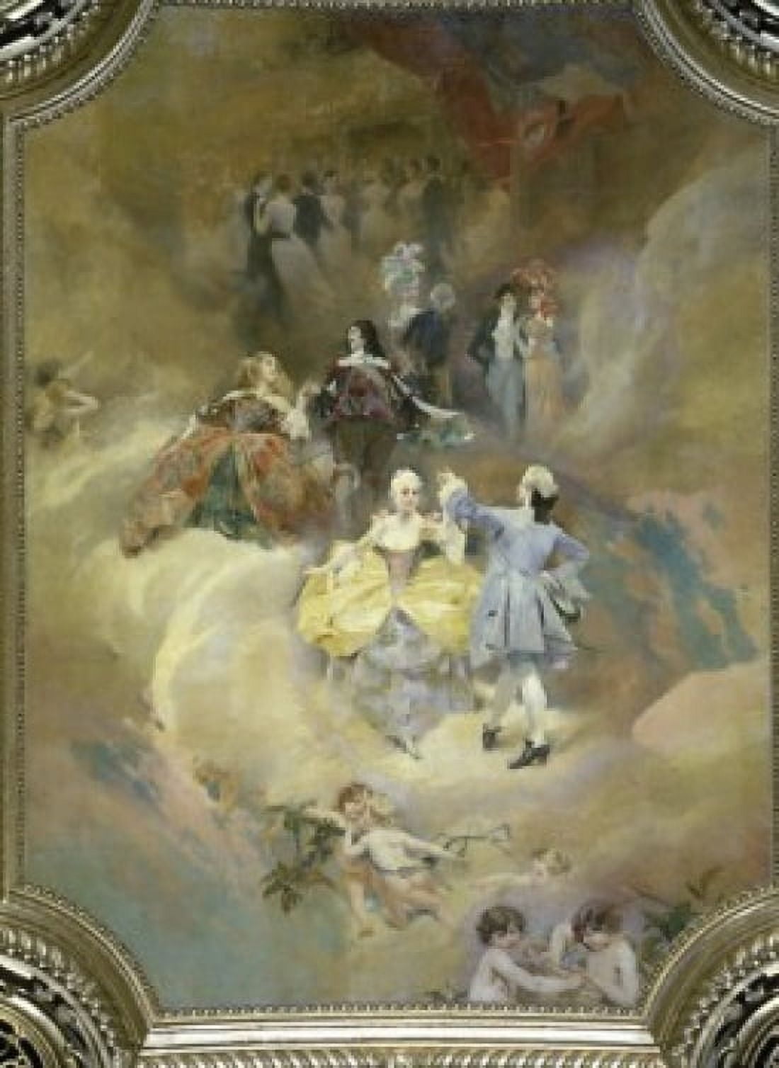 Dance through the Ages (La Danse Travers les Ages) Aime Nicolas Morot (1850-1913French) Hotel de Ville Paris France Canvas Art - Aime Nicolas Morot (18 x 24)
