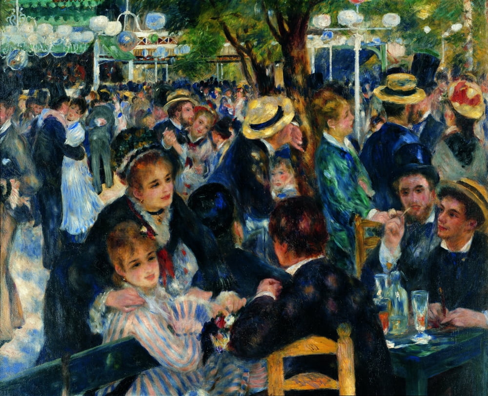 Dance At Le Moulin De La Galette (Il Bal Au Moulin De La Galette) Canvas Art - (24 x 18)