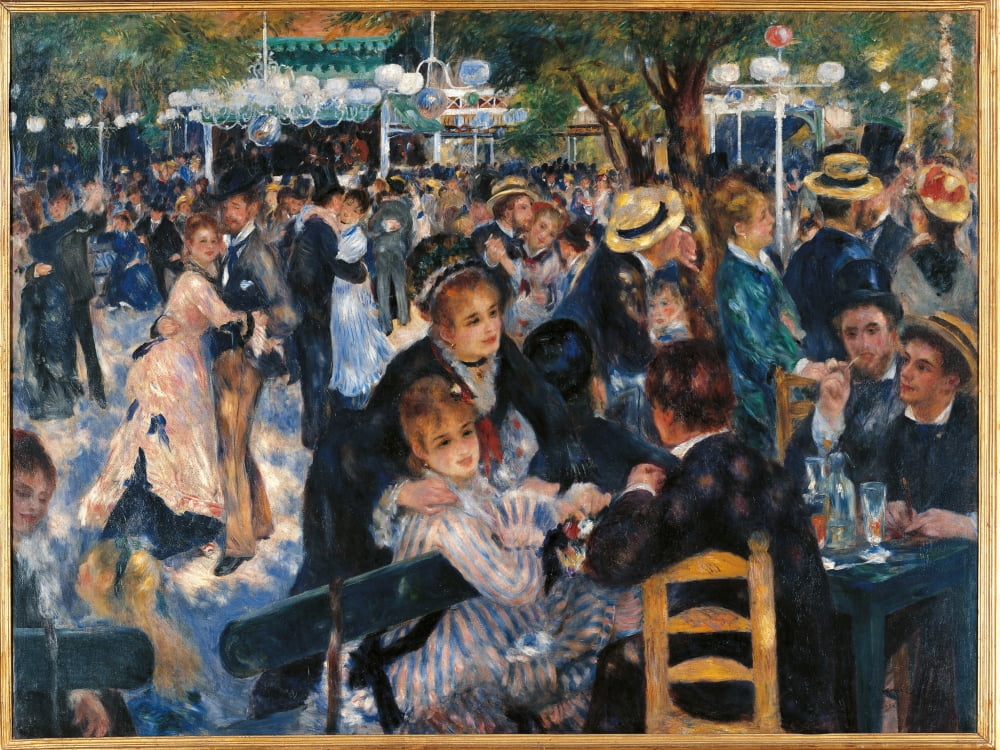 Dance At The Moulin De La Galette Canvas Art - (24 x 18)