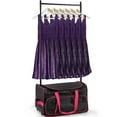 thumbnail image 1 of Dance Bag Suitcase with Garment Rack, 23" Foldable Duffle Rolling Bag for Dance,Travel, Gym,Sport with Wheeled Upright Luggage Closet for Women - Black, 1 of 6