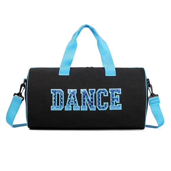 Dance Bag for Girls, Ballet Bag with Adjustable Straps, Large Compartment, Mesh Pocket 17"x9"x9"
