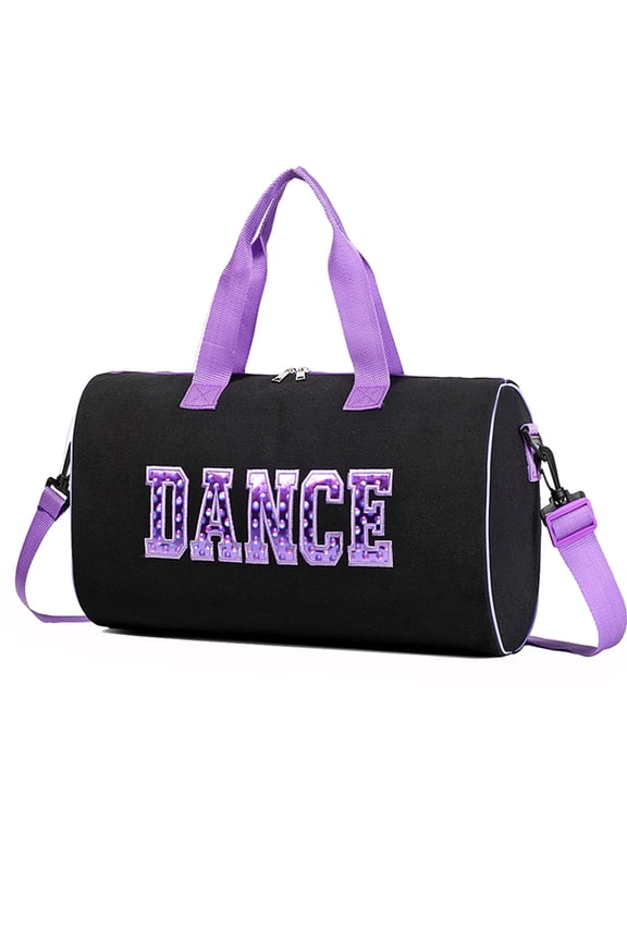 Dance Bag for Girls, Ballet Bag with Adjustable Straps, Large Compartment, Mesh Pocket 17"x9"x9"