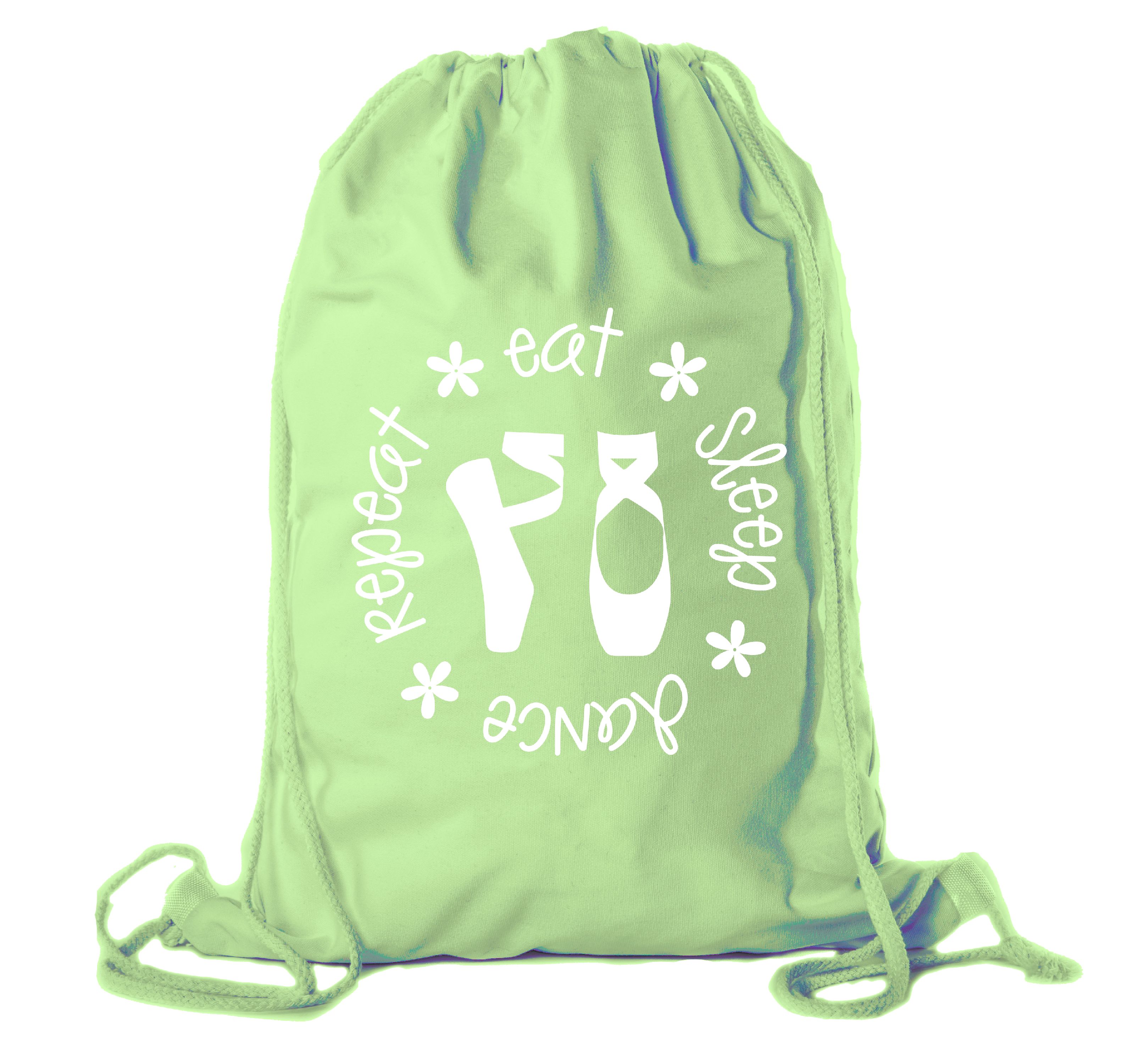 Dance Bags, Ballet Backpacks for girls, Dance Cotton Drawstring Cinch Backpacks - image 1 of 2