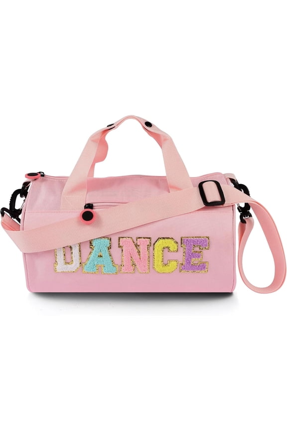 Dance Ballet Bag for Girls Gym Duffle Bags Overnight Travel Bags Fun Dance Workout Duffel Bag Cute Bag for Dancers, Girls, Teens, Student Athletes