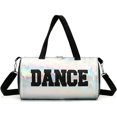 thumbnail image 1 of Dance Ballet Bag for Girls  PU Mini Gym Bags Small Travel Duffel Bag Letters "DANCE" Bags for Dancers Girls Teens (Pink),Silver, 1 of 7