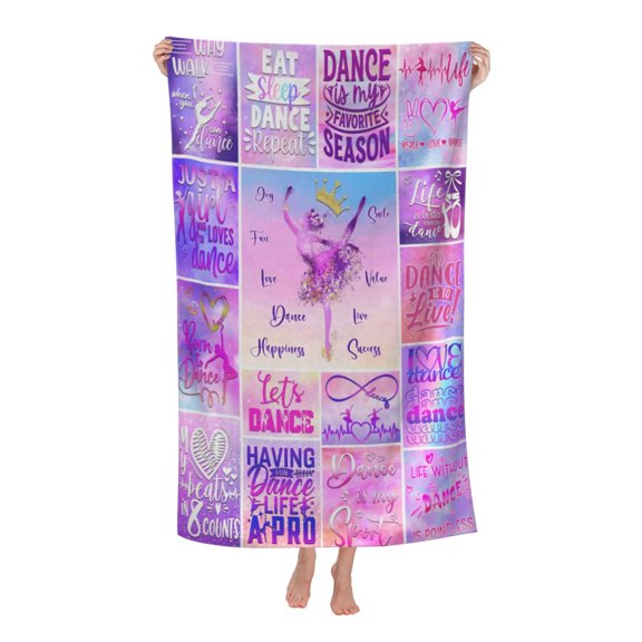 Dance Bath Towel Soft and Highly Absorbent for Adults