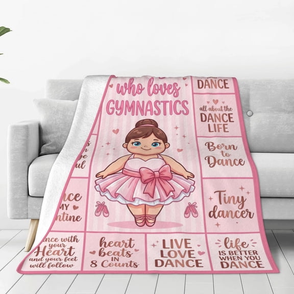 Dance Blanket | Ballet Hip Hop Jazz Gift | Hippie Graffiti Artistic Print | Cozy Premium Throw for Christmas Birthday Thanksgiving 50x40