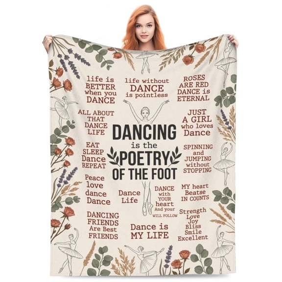 Dance Blanket, Dance Recital Gifts，Dance Competition Gifts, Dance Team Gifts, Dance Sister Gifts, Dance Blanket 50x40