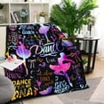 thumbnail image 1 of Dance Blanket Gifts for Women Girls, Dance Lovers Throw Blanket Super Soft Lightweight Travel Bed Sofa Blankets for Dancer Team Lovers Competition Accessories, 50 × 60 Inch, 1 of 7