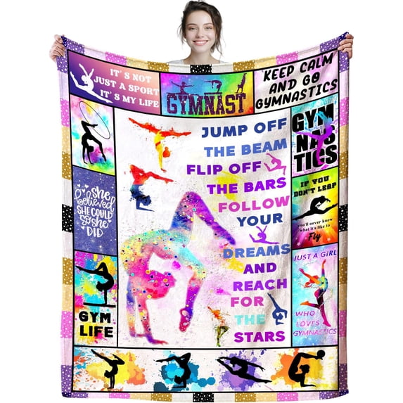 Dance Blanket Soft Cozy Bed Couch Dances Theme Throw Blankets Birthday Gifts for Teen Girls Teachers Women 50"x40"