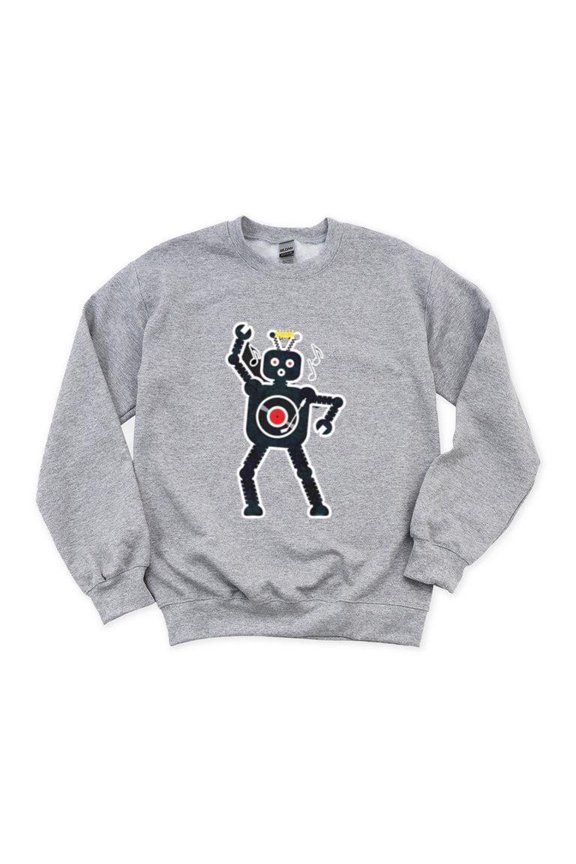 Dance-Bot Robotic Moves Graphic Techno Dance Theme Robot Android AI Cute Sweatshirt, for men & women, up to size 5XL