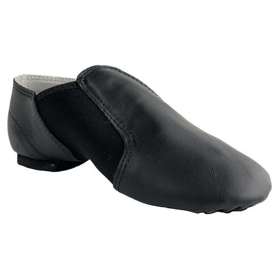 Dance Class Children's Gloria Black Slip On Jazz Boot for Little and Big Girls Size 3