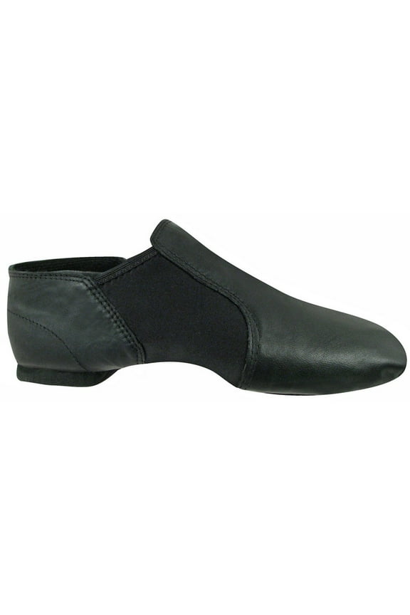 Black Leather Split-Sole Design Neoprene Wrap Wide Jazz Shoes 13 Womens
