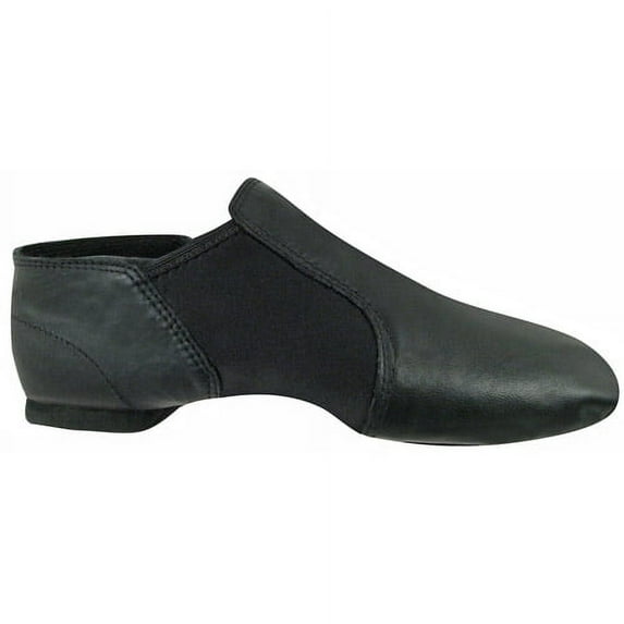 Black Leather Spandex Gore Split Sole Design Jazz Boots 8 Womens
