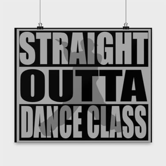 Dance Class Poster - 13x13 - Wall Decor for Dancers Gift