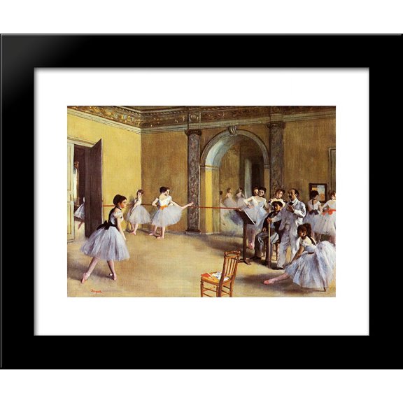 Dance Class at the Opera 20x24 Framed Art Print by Edgar Degas