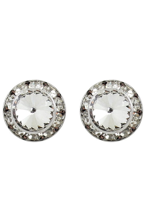 Dance Competition Stud Earrings - 15mm Swarovski Crystal