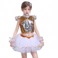 thumbnail image 1 of Dance for Girls Sequin Dance Sleeveless Top and Tulle Dance Dresses Outfit Set 90s Outfits for Girls Dance Performance Outerwear 9-10 Years, 1 of 4