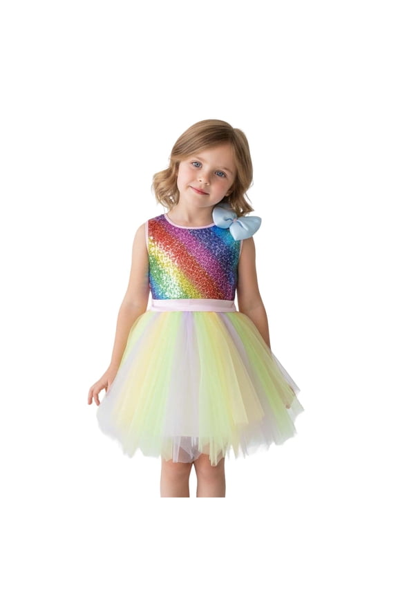 Dance Costumes for Girls Sequin Dress Tulle Dance Dresses Dance Costume Dance Clothes Stage Performance Outerwear 4-5 Years