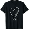 thumbnail image 1 of Dance Cute Graphic Heart Love T-Shirt mens t shirt，black，women，funny，misfits，men，journey, 1 of 4