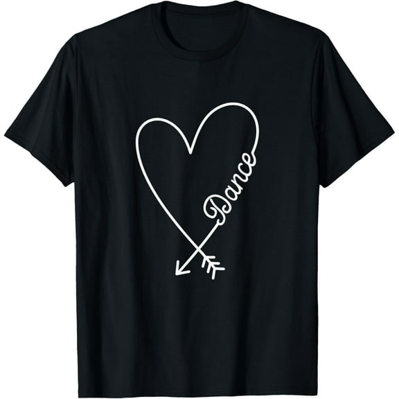 Dance Cute Graphic Heart Love T-Shirt mens t shirt，black，women，funny，misfits，men，journey