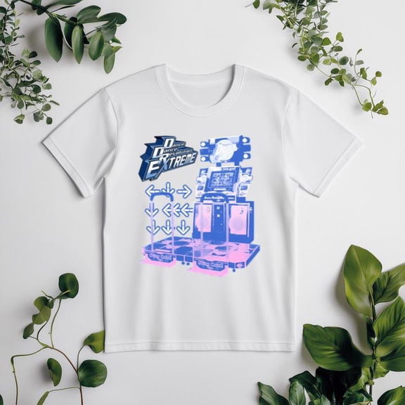 Dance Dance Revolution Extreme Classic Arcade Rhythm Game Fan Unisex tee V51143, for men & women, up to size 5XL