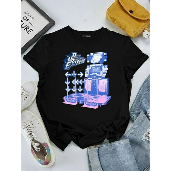 Dance Dance Revolution Extreme Classic Arcade Rhythm Game Fan Unisex tee V51143, for men & women, up to size 5XL