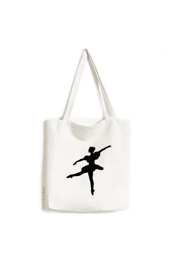Dance Dancer Ballet Art Sports Tote Canvas Bag Shopping Satchel Casual Handbag