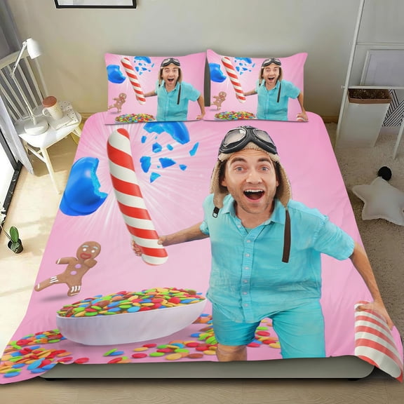 Dance with Danny Themed Bed Sheet Set Three Piece Set 53x79 In ches Comfortable And Skin Friendly Unique Design Creating A Star Gifts For Family Friends fans