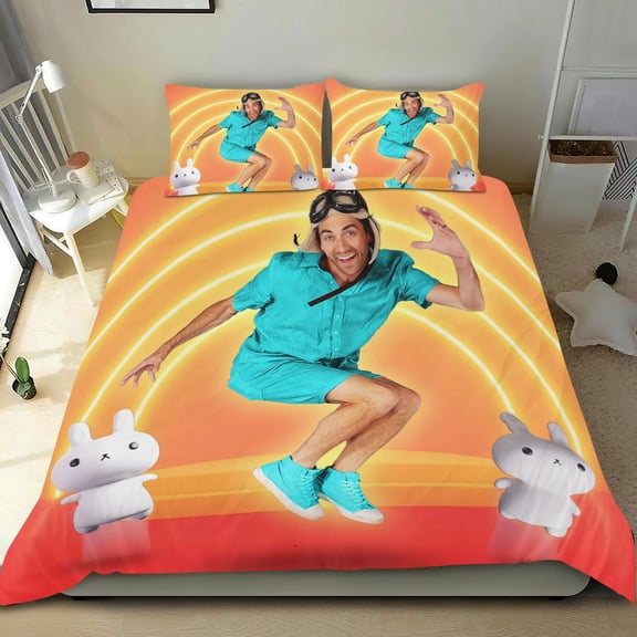Dance with Danny Themed Bed Sheet Set Three Piece Set 53x79 In ches Comfortable And Skin Friendly Unique Design Creating A Star Gifts For Family Friends fans