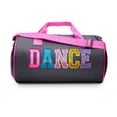 thumbnail image 1 of Dance Duffle Bag for Girls, Kids Travel Bag with Adjustable Carry on and Handy Pouch, Dance Accessories for Girls, Teens (Black/Multi), 1 of 8