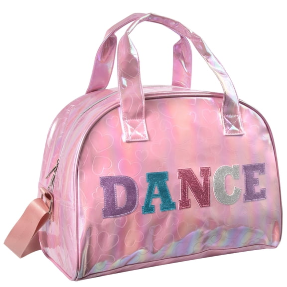 Dance Duffle Crossbody Garment Bags for Dancers, Girls, Teens, Athletes Glitter Dance Workout Carry On Waterproof Weekender Overnight Duffel Bag with Pockets
