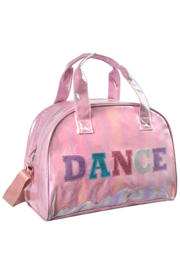 Dance Duffle Crossbody Garment Bags for Dancers, Girls, Teens, Athletes Glitter Dance Workout Carry On Waterproof Weekender Overnight Duffel Bag with Pockets