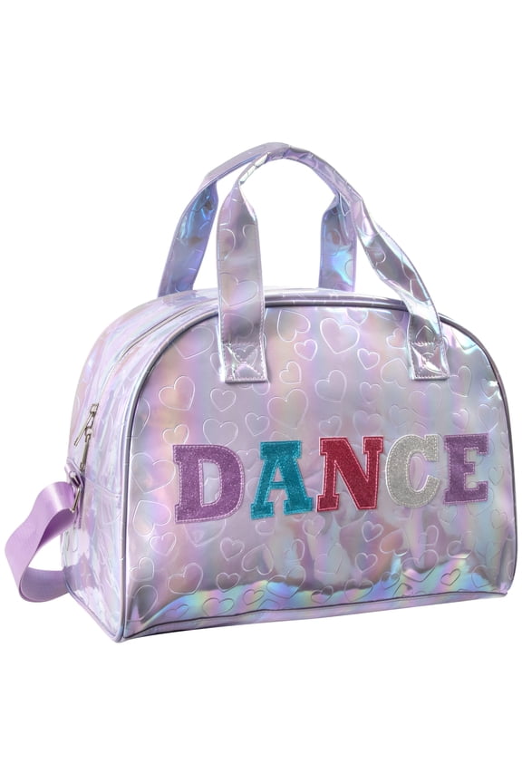 Dance Duffle Crossbody Garment Bags for Dancers, Girls, Teens, Athletes Glitter Dance Workout Carry On Waterproof Weekender Overnight Duffel Bag with Pockets